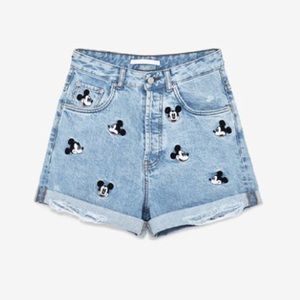 NEW Zara Bermuda Mickey shorts size 6 Disney